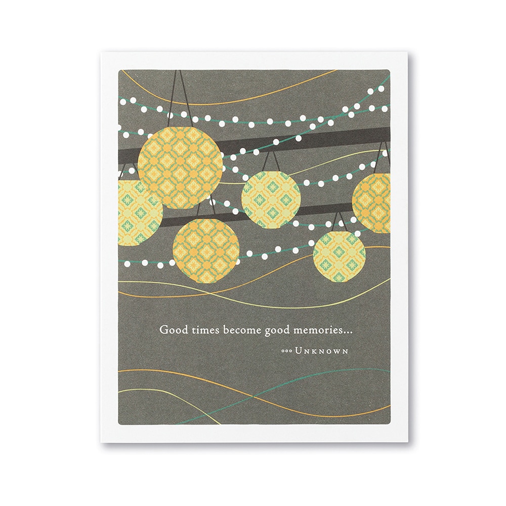 Positively Green, Greeting Card - Birthday, Gifts, Good Times Become Good, 242203